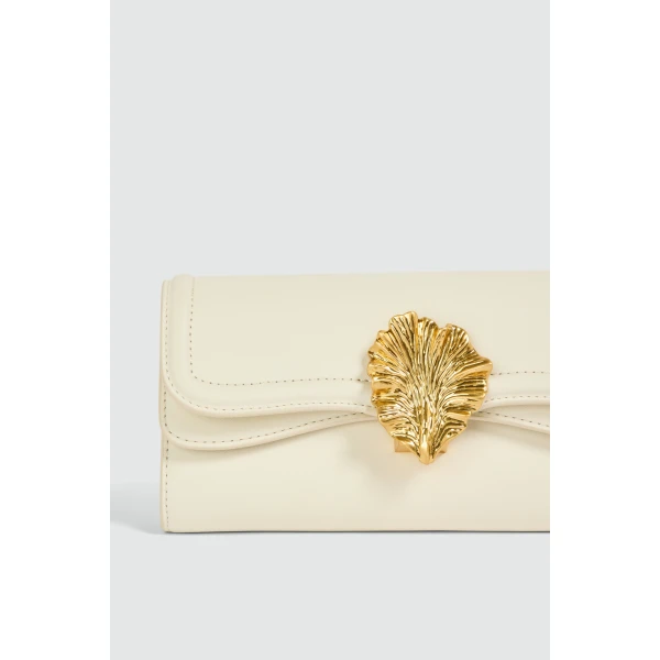 Aje Cezanne Clutch in Ivory | Clutch Bags | Luxury Shoes 