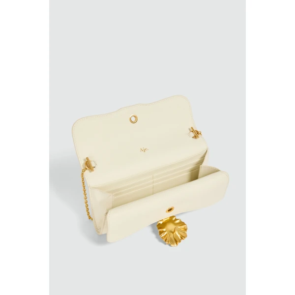 Aje Cezanne Clutch in Ivory | Clutch Bags | Luxury Shoes 