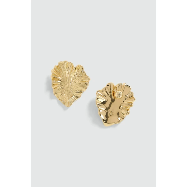 Aje Cezanne Earring in Gold | Earrings | Luxury Shoes 