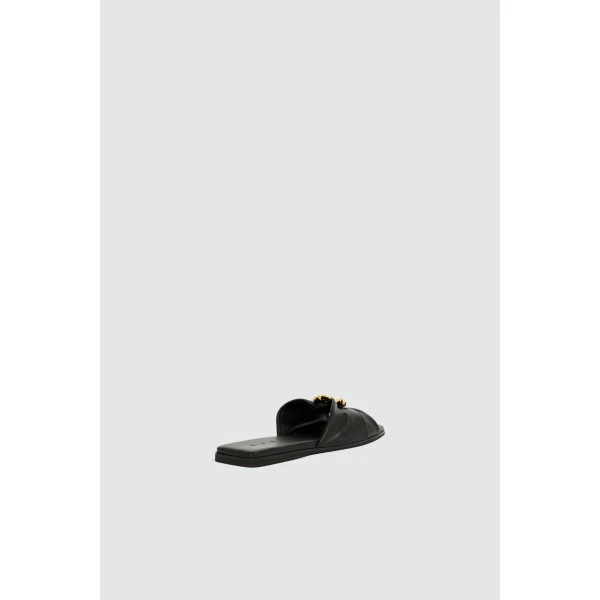 Aje Cezanne Slide in Black | Flip Flops & Slides | Luxury Shoes 