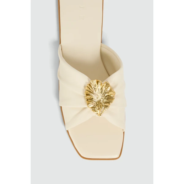 Aje Cezanne Slide in Ivory | Flip Flops & Slides | Luxury Shoes 