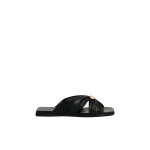 Aje Clemence Slide in Black | Flip Flops & Slides | Luxury Shoes 