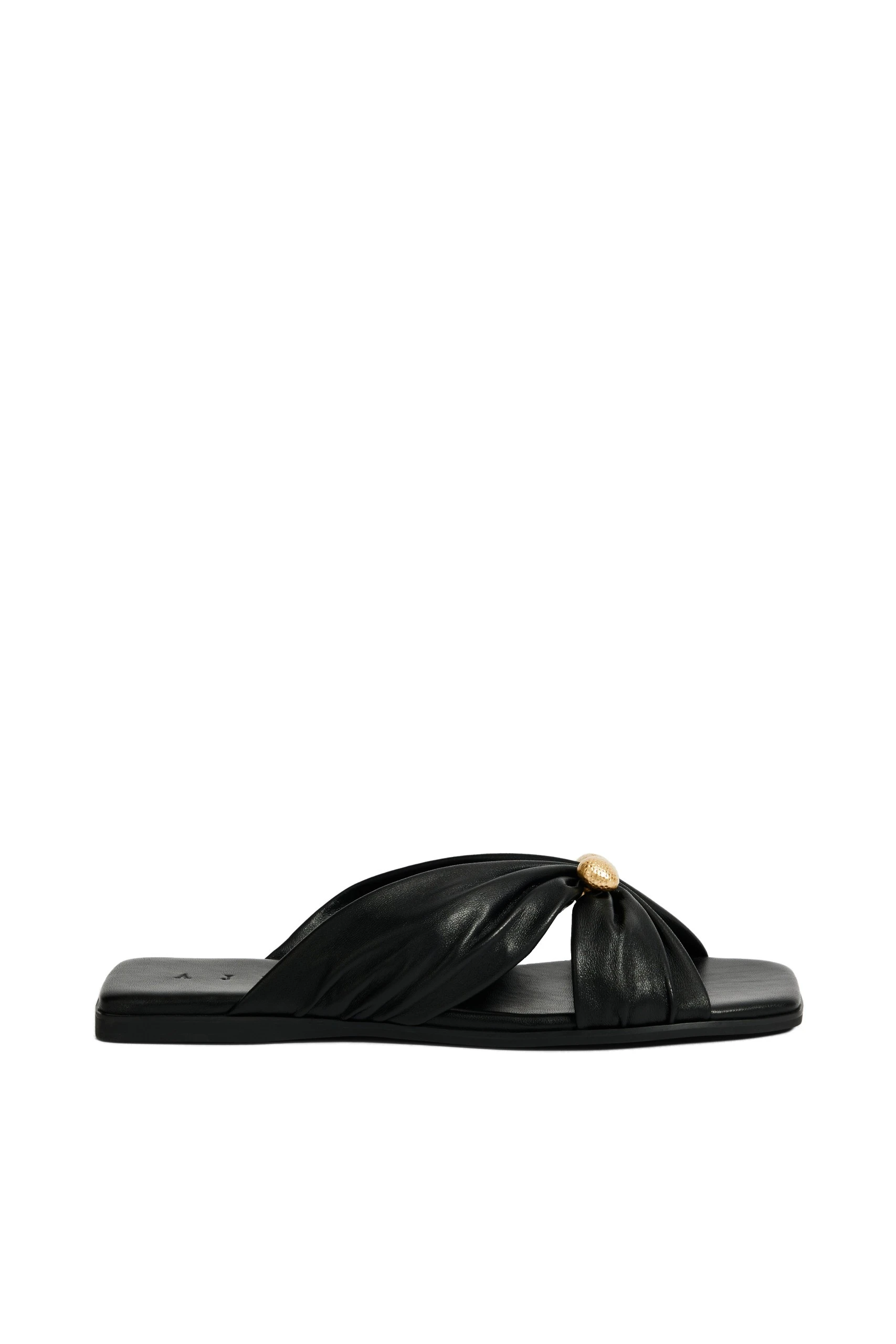 Aje Clemence Slide Black Aje Clemence Slide in Black | Flip Flops & Slides | Luxury Shoes