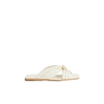 Aje Clemence Slide in Ivory | Flip Flops & Slides | Luxury Shoes 