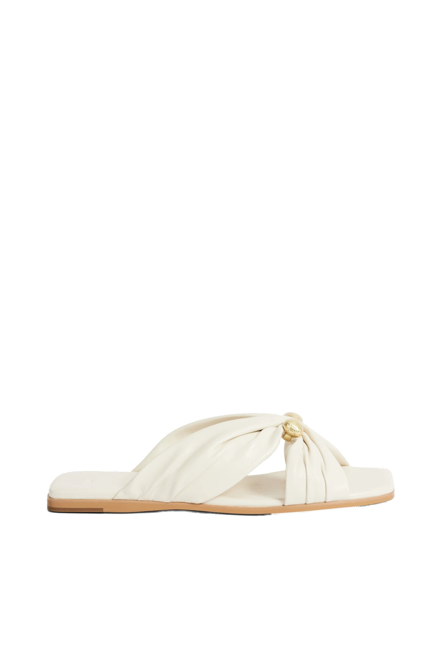 Aje Clemence Slide Ivory Aje Clemence Slide in Ivory | Flip Flops & Slides | Luxury Shoes