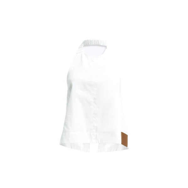 Aje Corine Halter Top in White | Tops | Luxury Shoes 