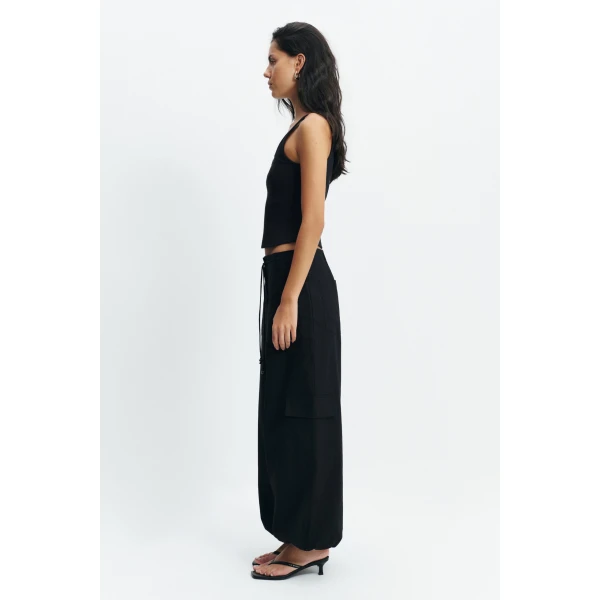 Aje Corine Relaxed Cargo Pant in Black | Pants | Luxury Shoes 