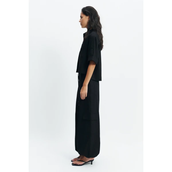 Aje Corine Relaxed Shirt in Black | Shirts | Luxury Shoes 