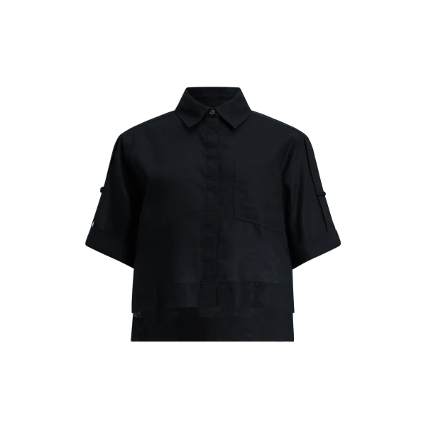 Aje Corine Relaxed Shirt in Black | Shirts | Luxury Shoes 