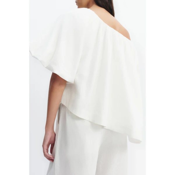 Aje Corine Relaxed Top in White | Tops | Luxury Shoes 