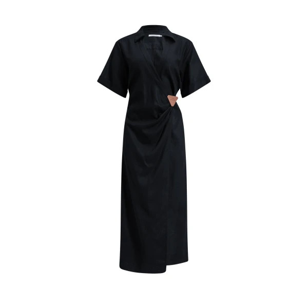 Corine Wrap Midi Dress