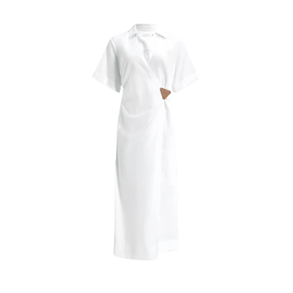 Corine Wrap Midi Dress
