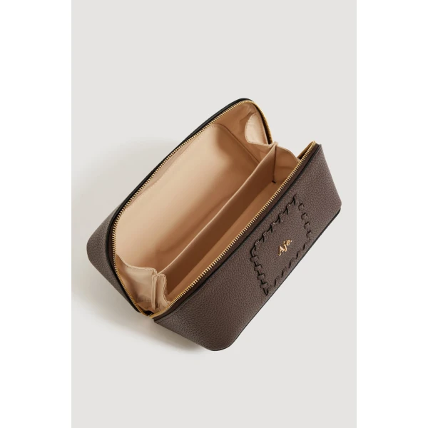 Aje Cove Beauty Case in Chocolate | Wallets & Purses | Luxury Shoes 
