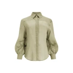 Aje Cove Tie Shirt in Pale Olive | Shirts | Luxury Shoes 