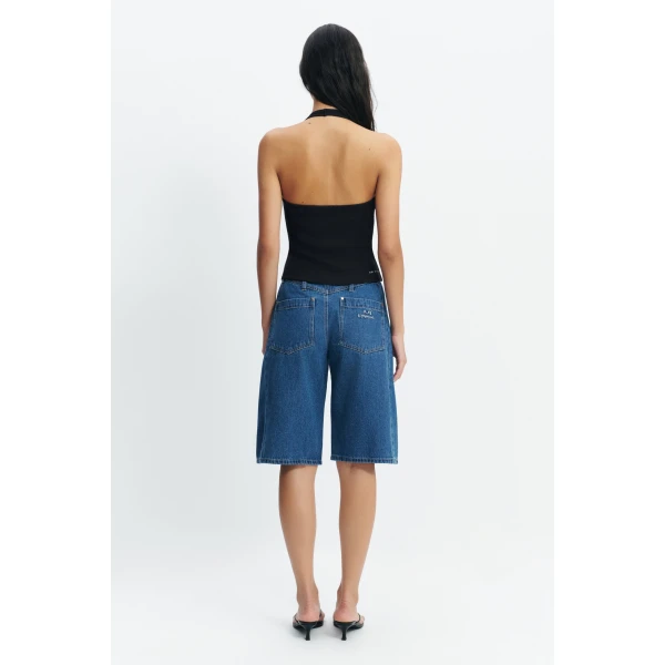 Aje Cowrie Halter Tank in Black | Tops | Luxury Shoes 