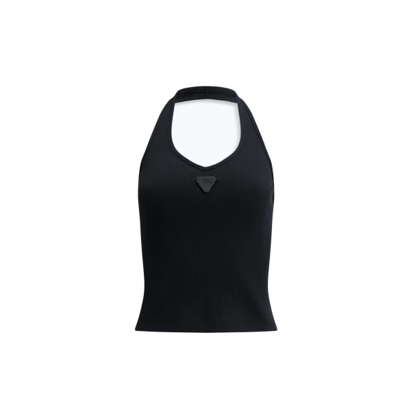Aje Cowrie Halter Tank in Black | Tops | Luxury Shoes 