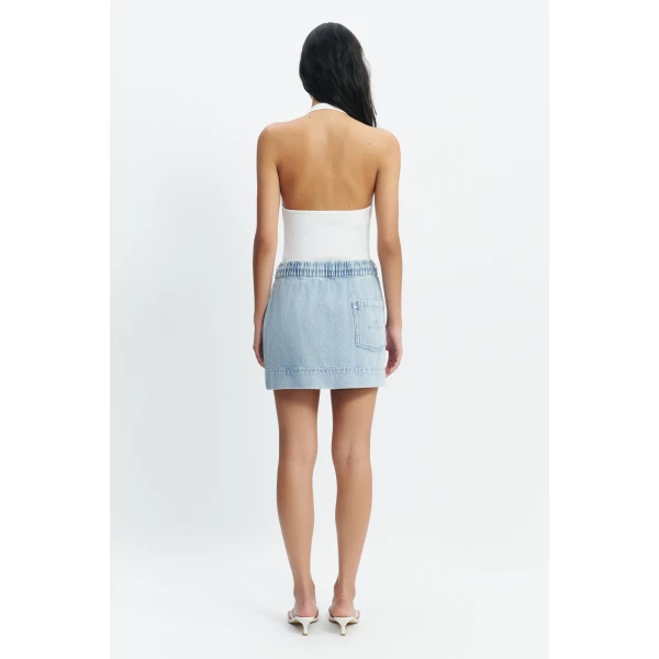 Aje Cowrie Halter Tank in White | Tops | Luxury Shoes 