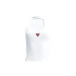 Aje Cowrie Halter Tank in White | Tops | Luxury Shoes 