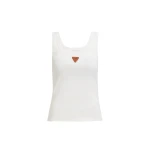 Aje Cowrie Scoop Tank in White | Tops | Luxury Shoes 