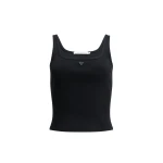 Aje Cowrie Square Neck Tank in Black | Tops | Luxury Shoes 