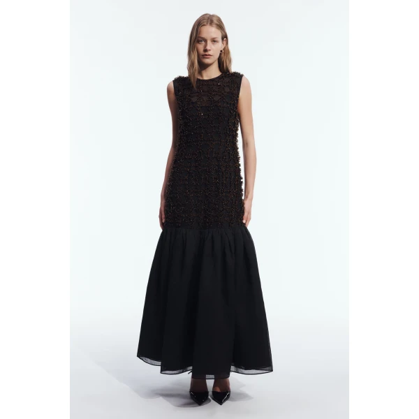 Aje Cristallina Embellished Gown in Black | Evening Gowns | Luxury Shoes 