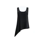 Aje Dawn Asymmetric Top in Black | Tops | Luxury Shoes 