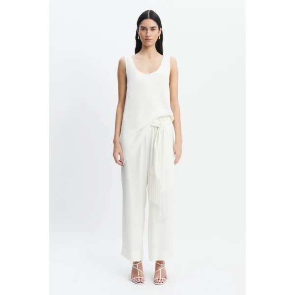 Aje Dawn Relaxed Pants in Ivory | Pants | Luxury Shoes 