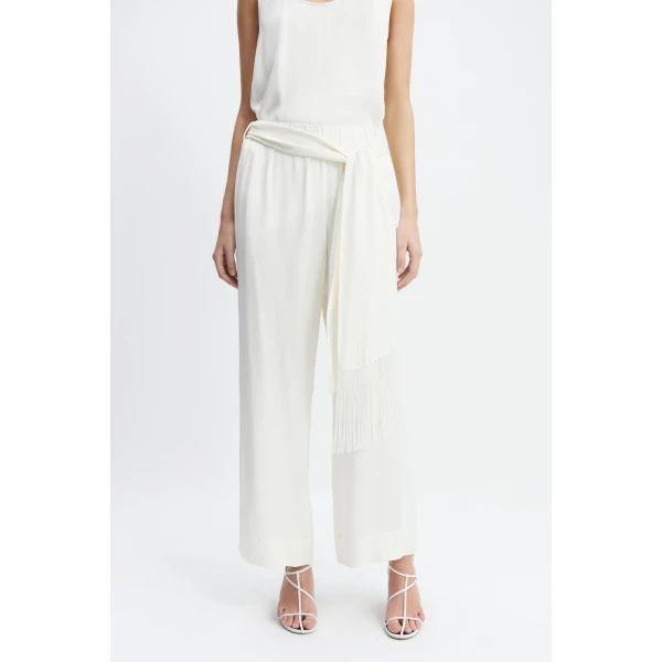 Aje Dawn Relaxed Pants in Ivory | Pants | Luxury Shoes 