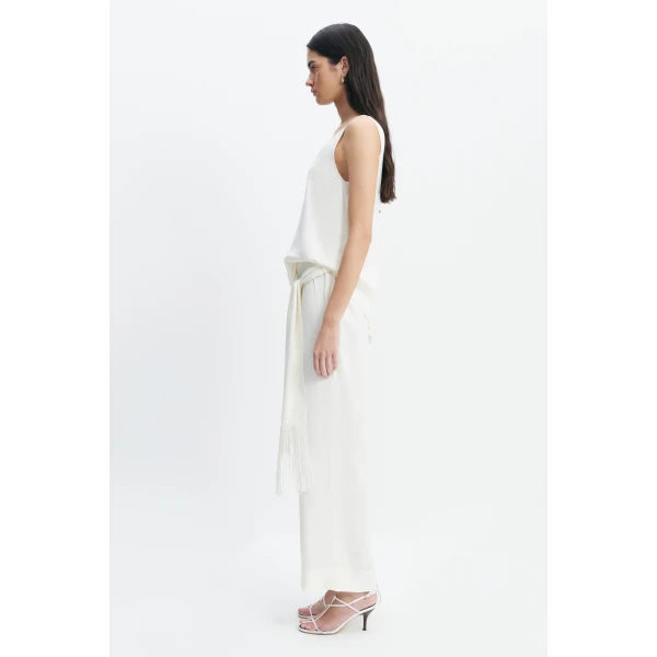 Aje Dawn Relaxed Pants in Ivory | Pants | Luxury Shoes 