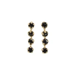 Aje Dusk Resin Drop Stud in Onyx | Earrings | Luxury Shoes 