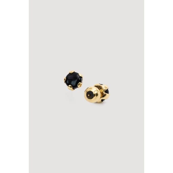 Aje Dusk Resin Stud in Onyx | Earrings | Luxury Shoes 