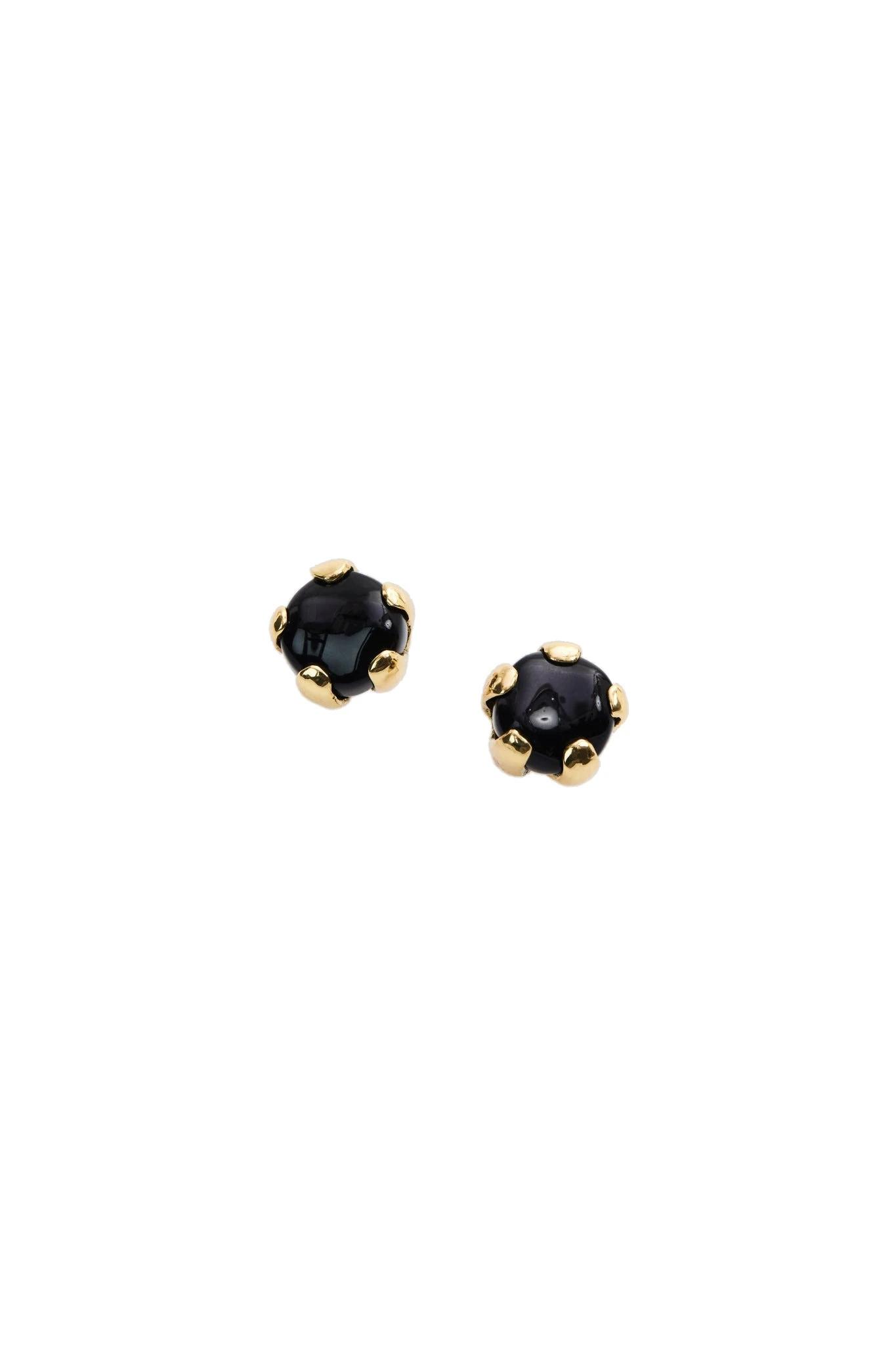 Aje Dusk Resin Stud Onyx Aje Dusk Resin Stud in Onyx | Earrings | Luxury Shoes