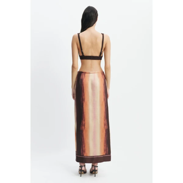 Aje Dylan Rib Bralette in Chocolate | Tops | Luxury Shoes 