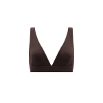 Aje Dylan Rib Bralette in Chocolate | Tops | Luxury Shoes 