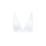 Aje Dylan Rib Bralette in White | Tops | Luxury Shoes 