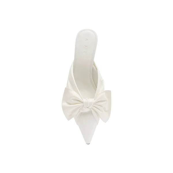 Aje Edra Mid Heel in Ivory | Heels | Luxury Shoes 
