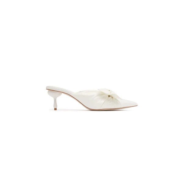 Aje Edra Mid Heel in Ivory | Heels | Luxury Shoes 