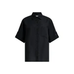 Aje Ella Oversized Shirt in Black | Shirts | Luxury Shoes 