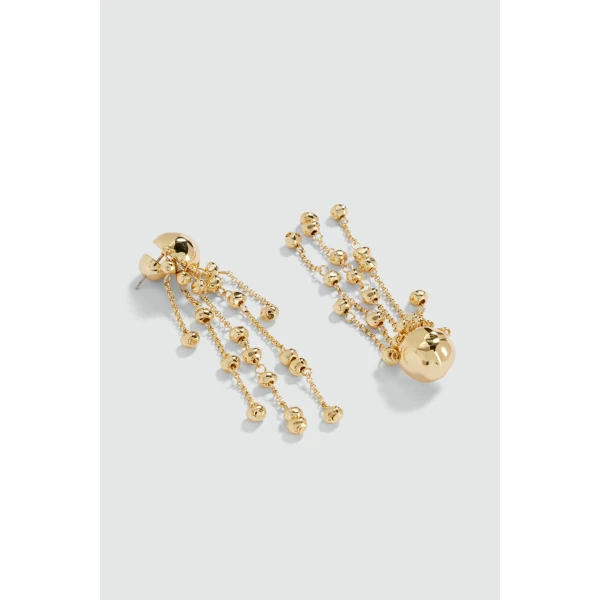 Aje Elle Drop Earring in Gold | Earrings | Luxury Shoes 