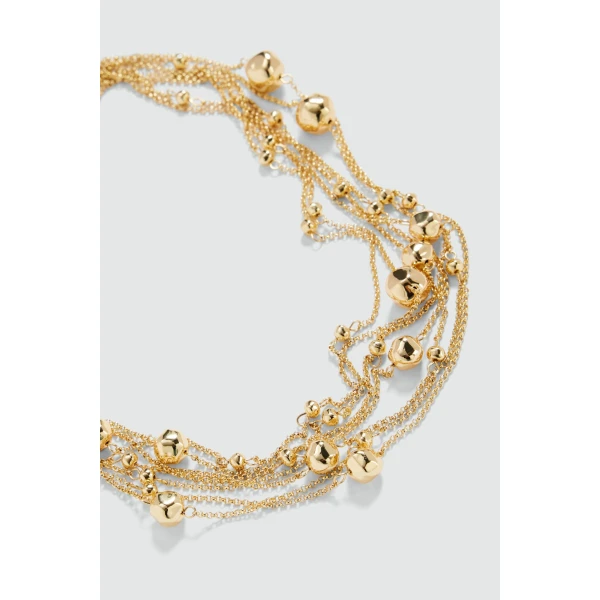Aje Elle Gold Necklace in Gold | Necklace | Luxury Shoes 