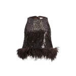 Aje Elysian Sequin Top