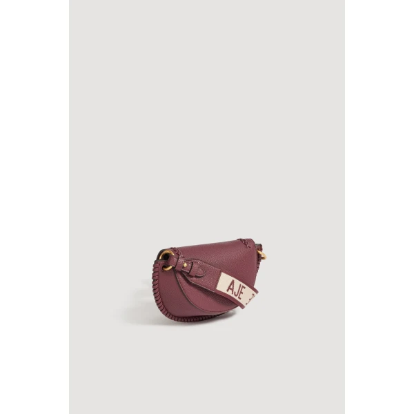 Aje Emery Small Saddle Bag in Mulberry | Shoulder & Crossbody Bags | Luxury Shoes 