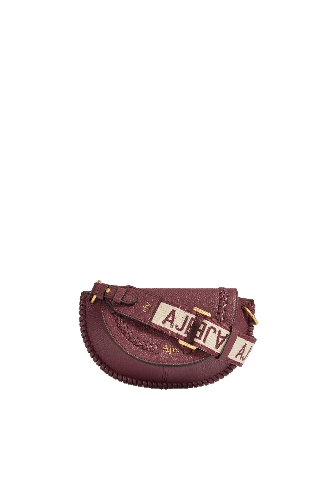 Aje Emery Small Saddle Bag Mulberry Aje Emery Small Saddle Bag in Mulberry | Shoulder & Crossbody Bags | Luxury Shoes