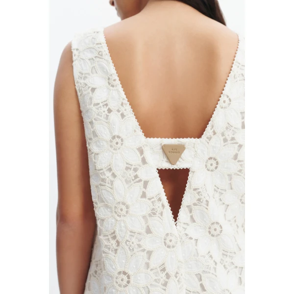 Aje Estelle Cutout Mini Dress in White | Mini Dresses | Luxury Shoes 