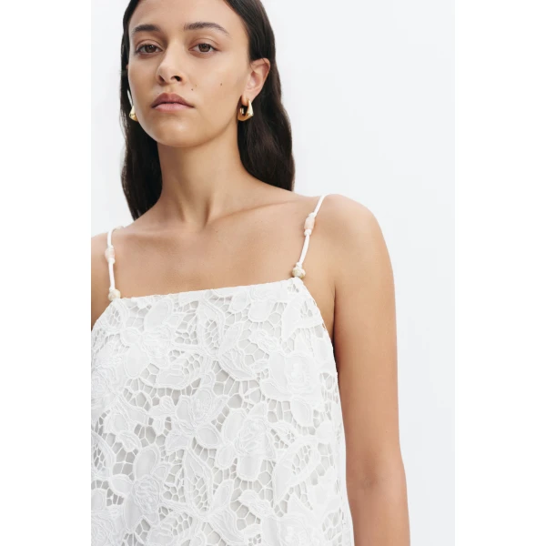 Aje Estelle Maxi Dress in White | Maxi Dresses | Luxury Shoes 