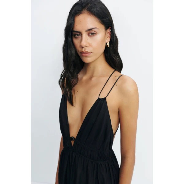 Aje Estelle Strappy Maxi Dress in Black | Maxi Dresses | Luxury Shoes 