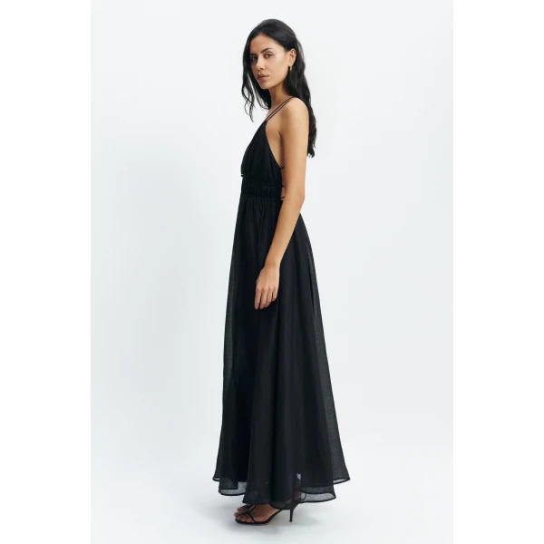 Aje Estelle Strappy Maxi Dress in Black | Maxi Dresses | Luxury Shoes 