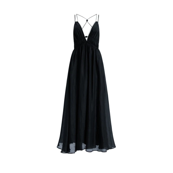 Aje Estelle Strappy Maxi Dress in Black | Maxi Dresses | Luxury Shoes 