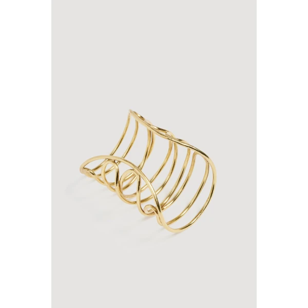 Aje Eterna Cuff in Gold | Bracelets | Luxury Shoes 