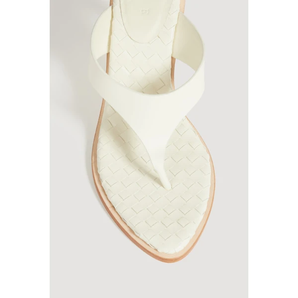 Aje Eternal Sculptural Heel Sandal in Ivory | Heels | Luxury Shoes 